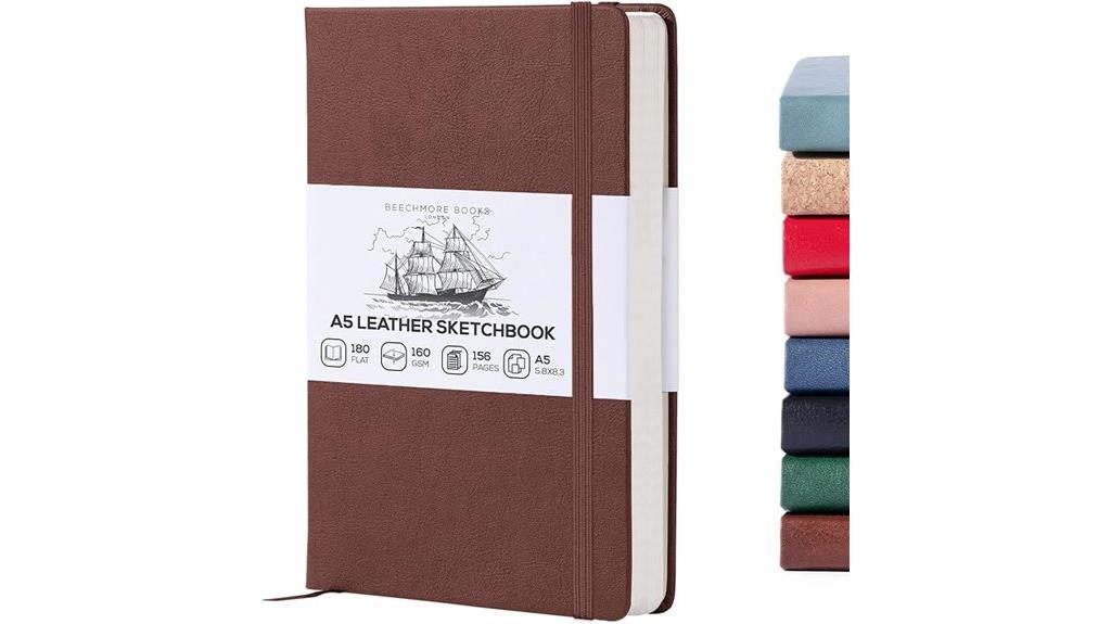 vegan leather sketchbook cover
