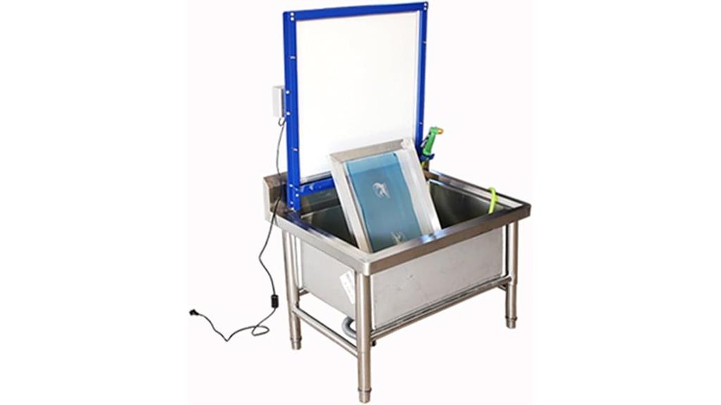 vertical led washout tank
