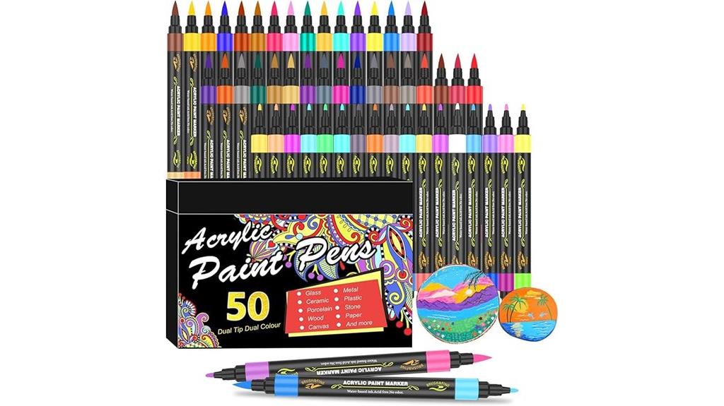 vibrant 100 color marker set