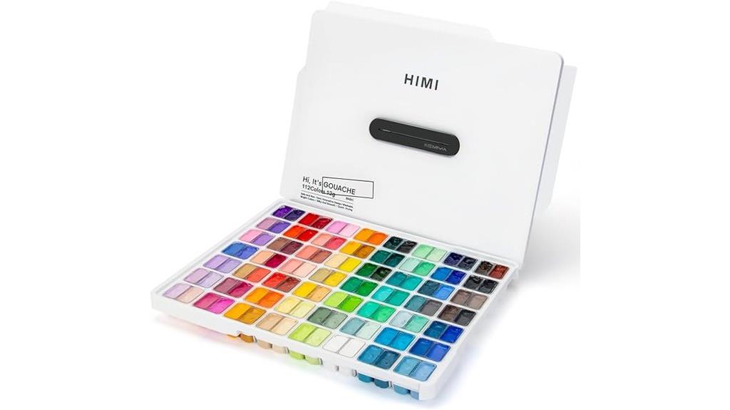 vibrant 112 color gouache