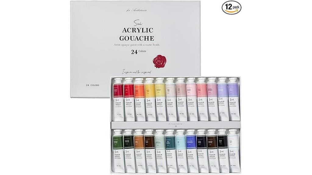 vibrant 24 tube acrylic