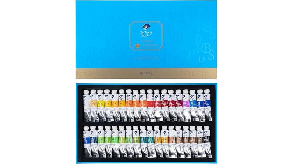 vibrant 36 color watercolor set