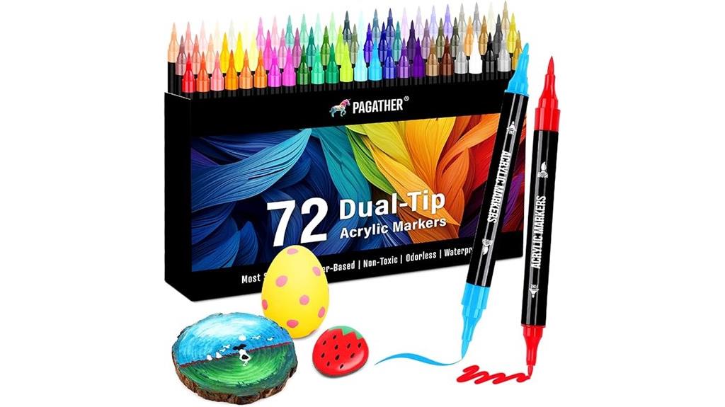 vibrant acrylic marker set