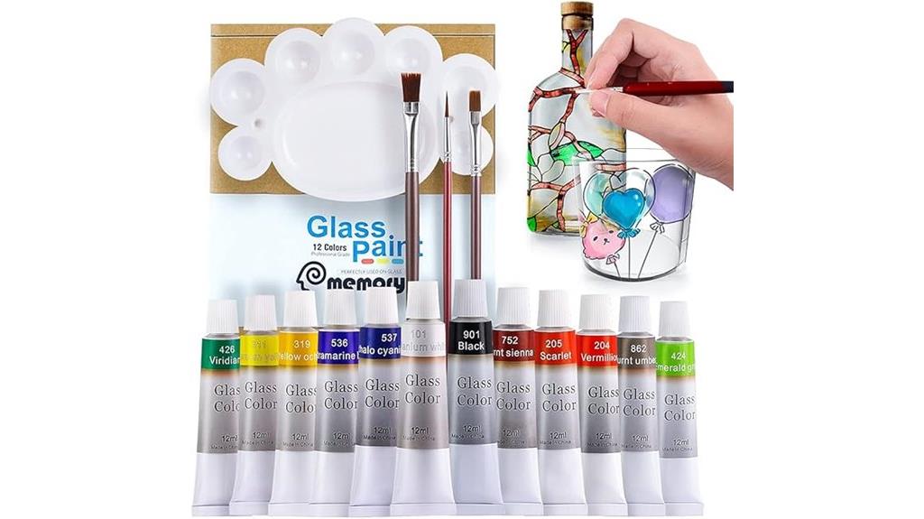 vibrant glass painting kit