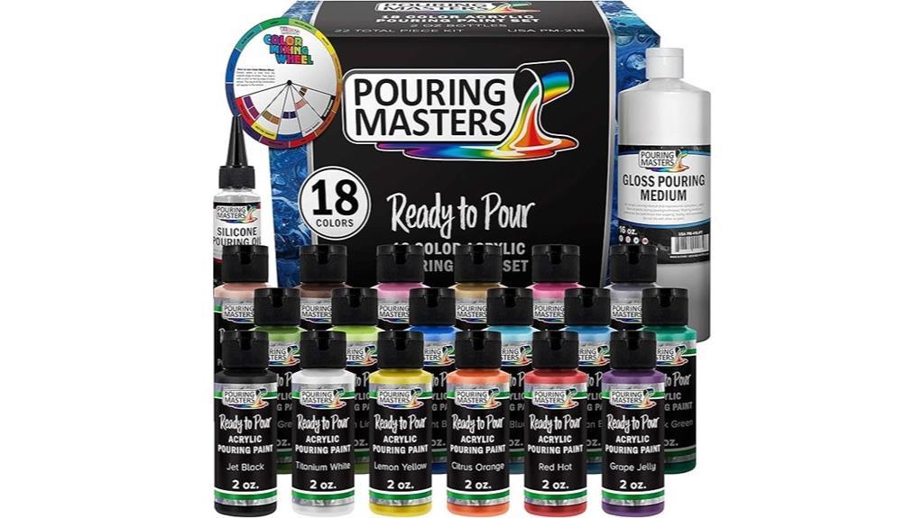 vibrant metallic acrylic set