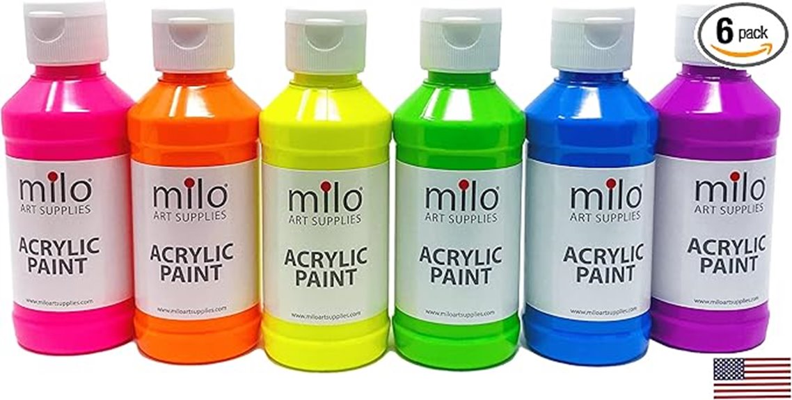 vivid fluorescent acrylic set