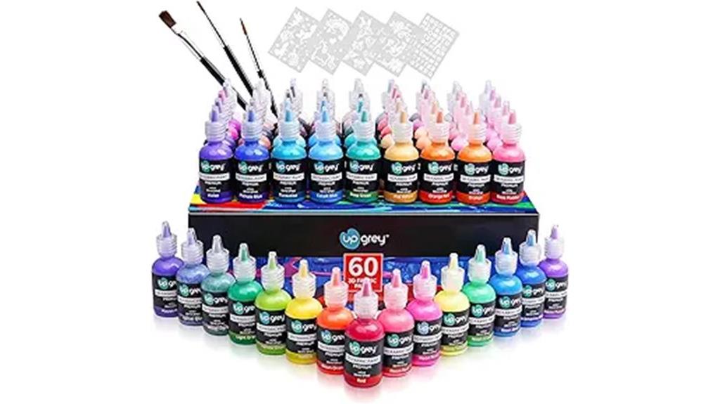 washable fabric paint set