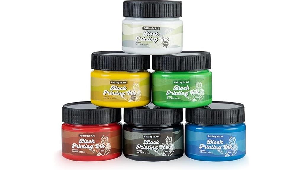 water soluble block ink set