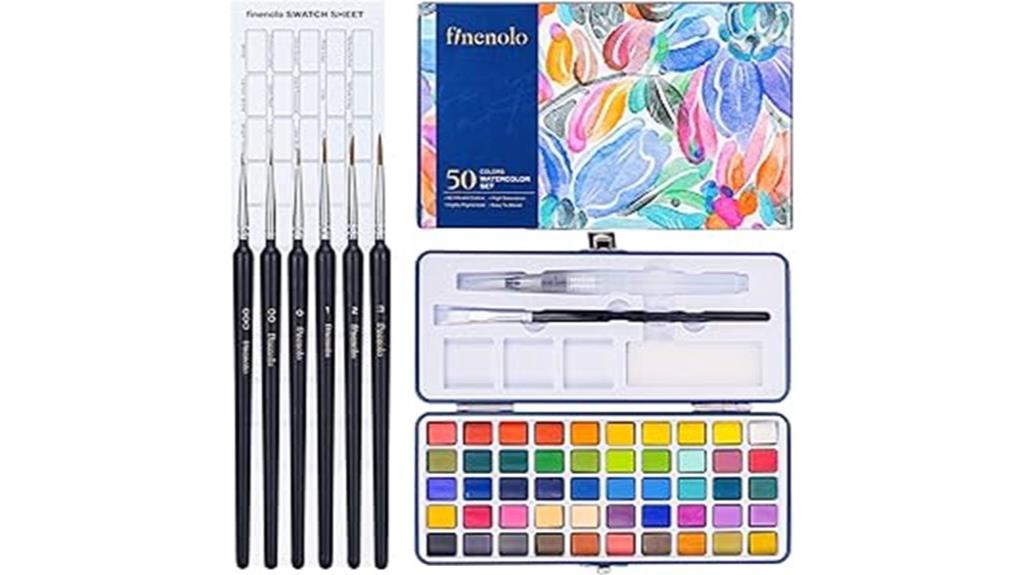 watercolor paint set