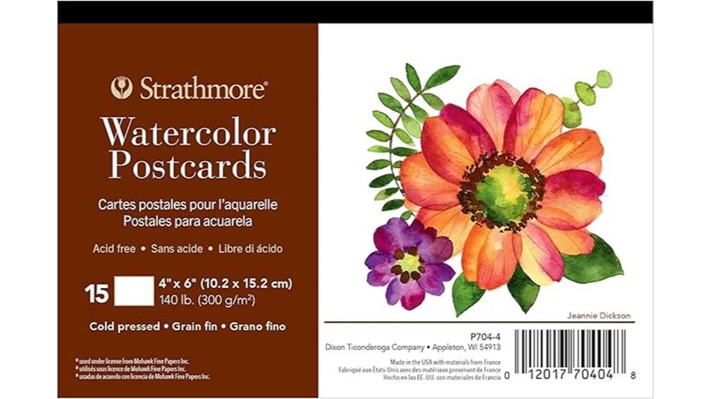 watercolor postcard set
