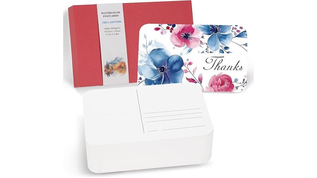 watercolor postcards 100 sheets