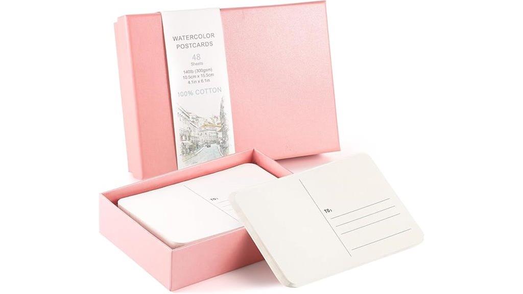 watercolor postcards 48 sheets