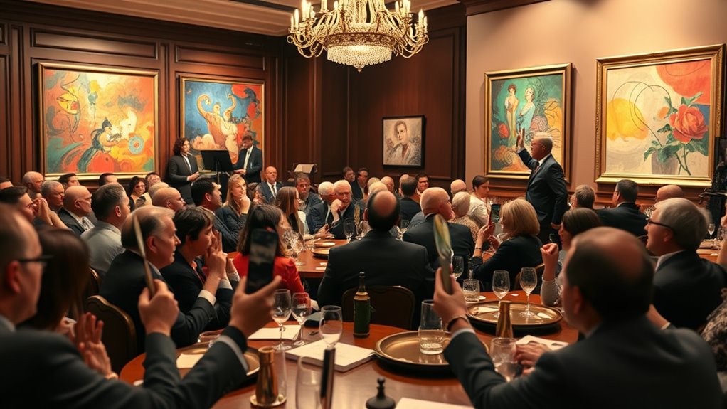 bidding process at art auctions