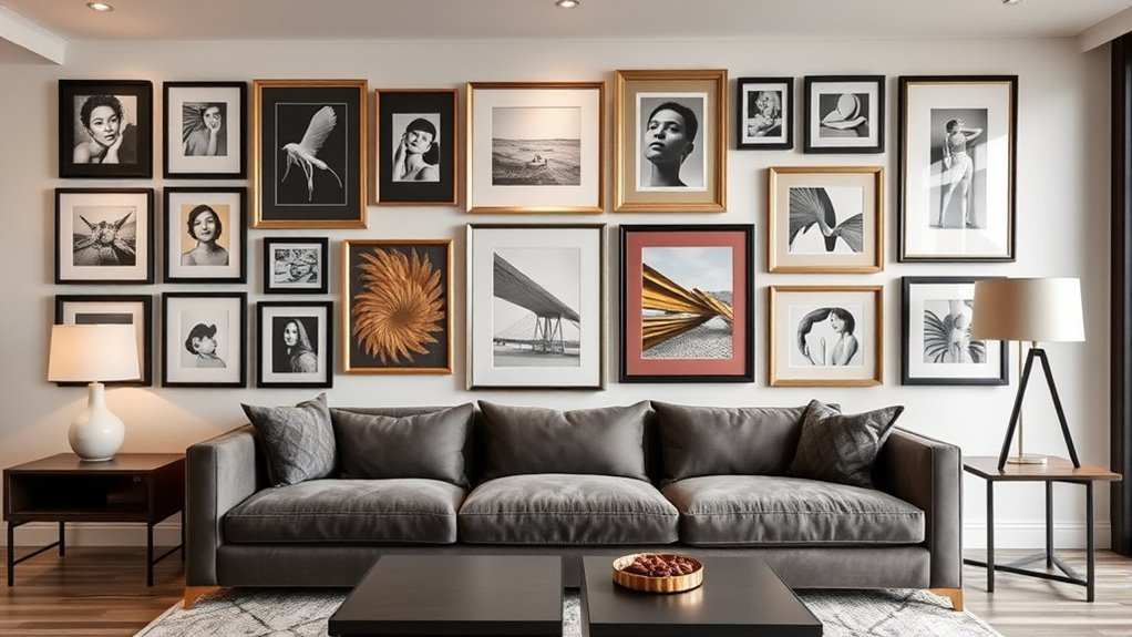 create a balanced gallery wall