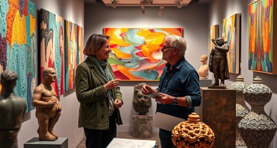 curators and artists collaborate