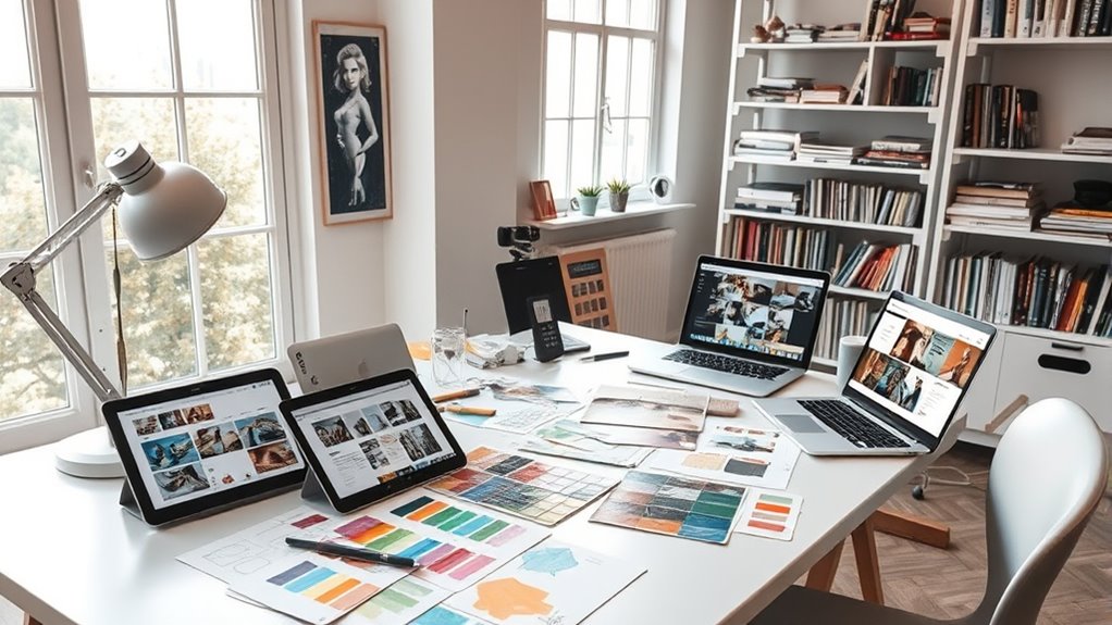 customizable artistic portfolio presentation