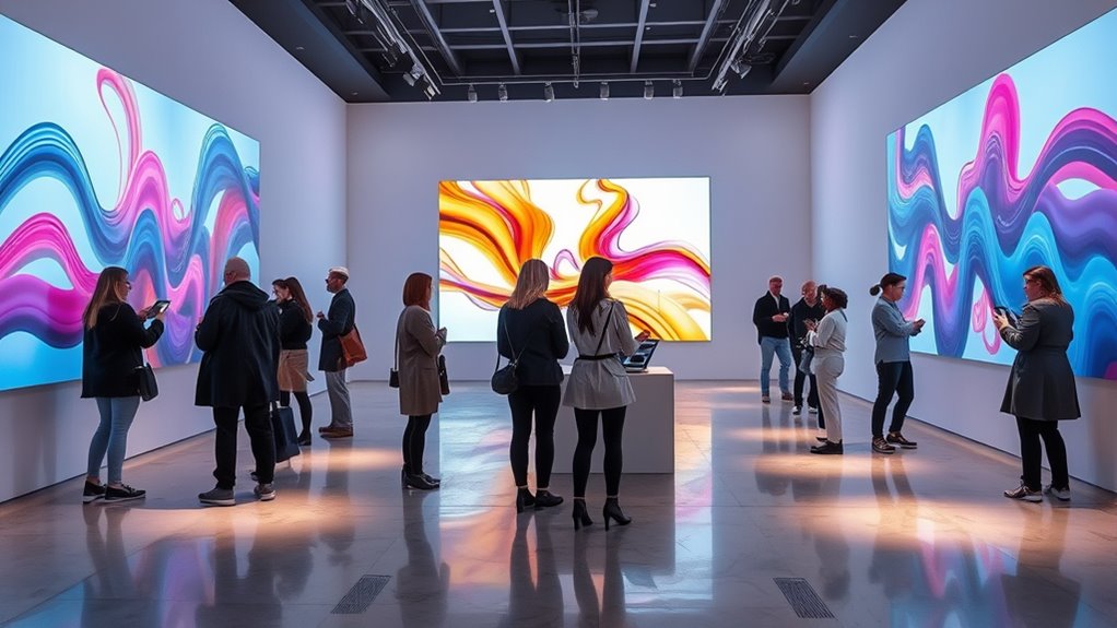 digital art exhibition curation
