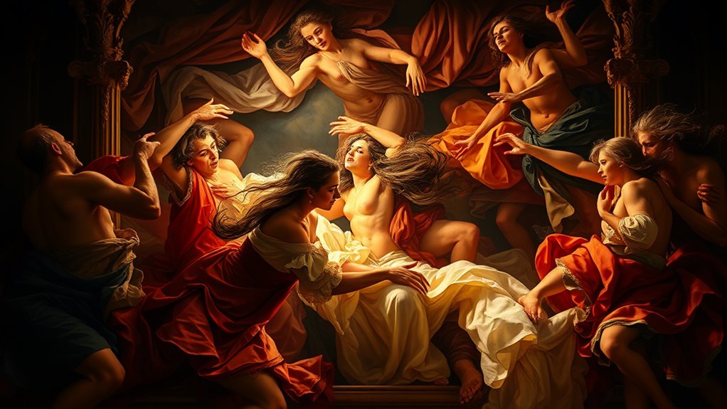 dramatic luminous dynamic artworks