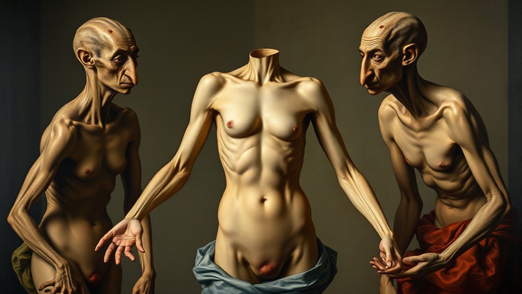 elegant distorted artistic style