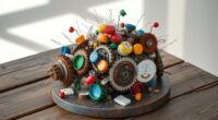 everyday items sculpture assembly