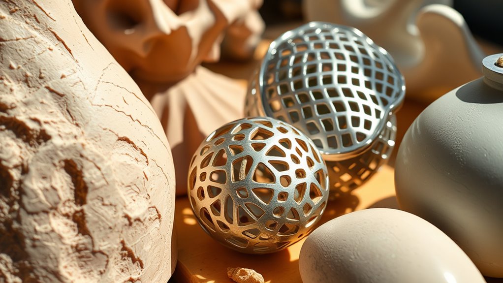 exploring diverse sculptural materials