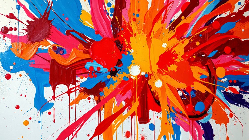 expressive brushstroke color fields