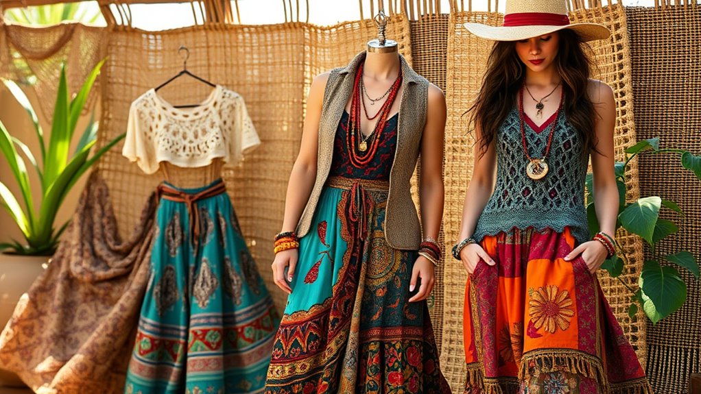 expressive layered bohemian style