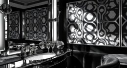 glamorous geometric 1920s style