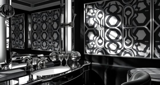 glamorous geometric 1920s style