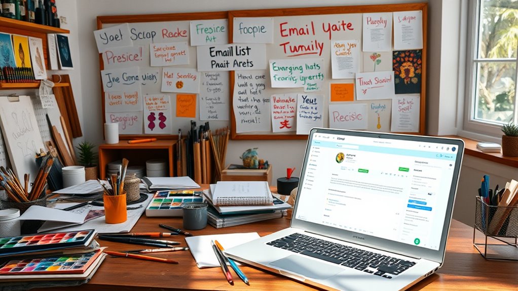 grow your art email list