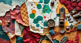 mixed media collage art