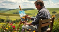 outdoor landscape painting