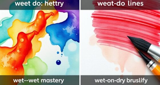 watercolor blending techniques comparison
