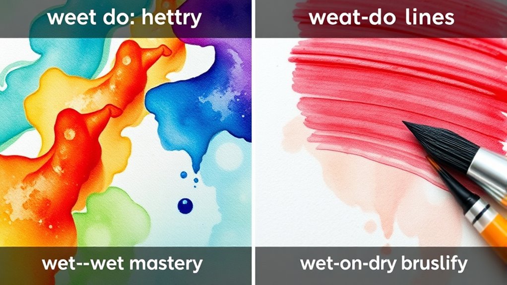 watercolor blending techniques comparison