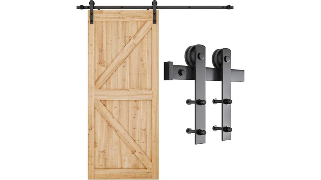 6 6 feet barn door kit