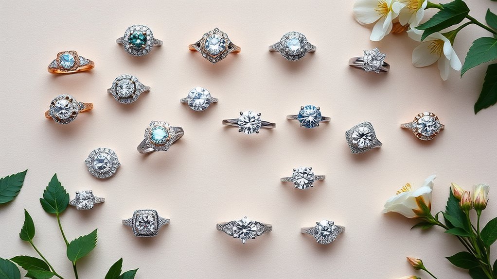 affordable dazzling moissanite rings