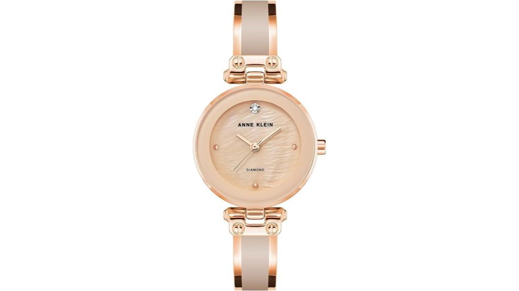 anne klein diamond bangle watch