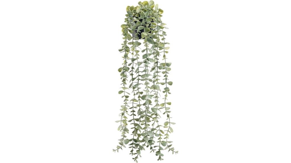 artificial rose eucalyptus decor