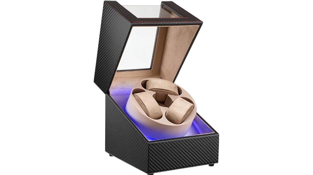 automatic watch winder with led