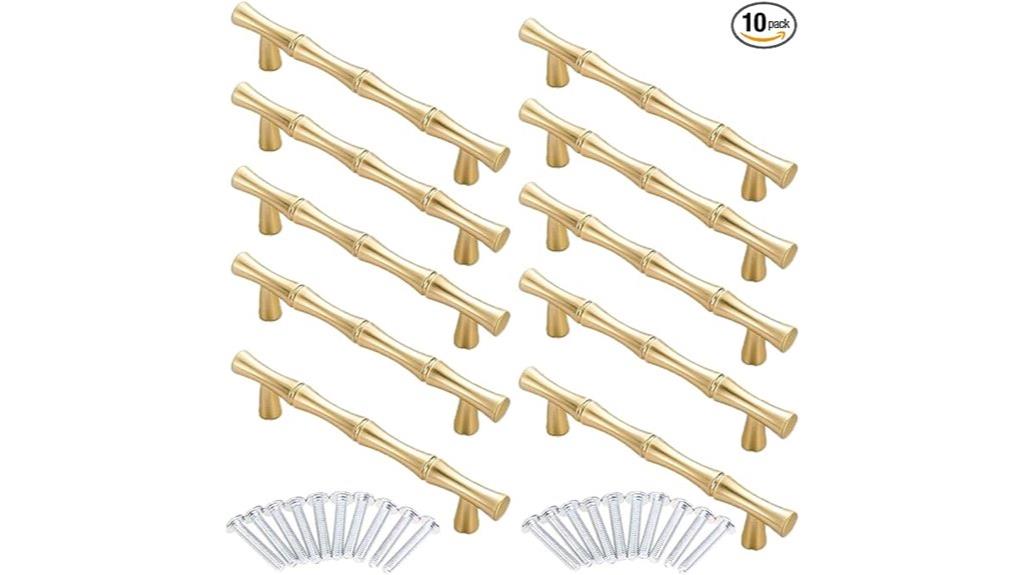 bamboo cabinet handle set