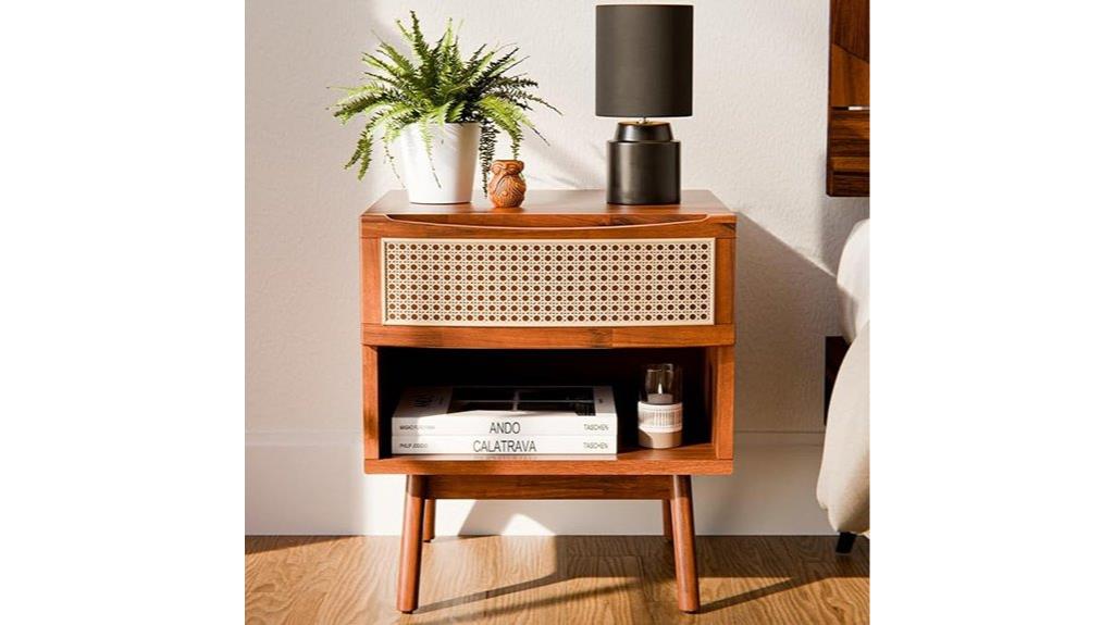 bedroom nightstand with drawers