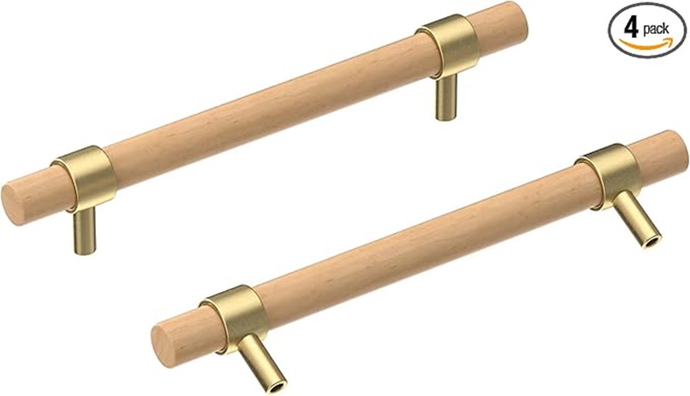 beech wood drawer handles