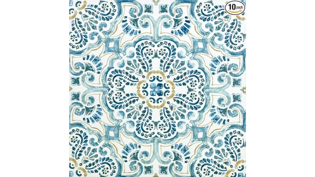 blue peel stick tiles