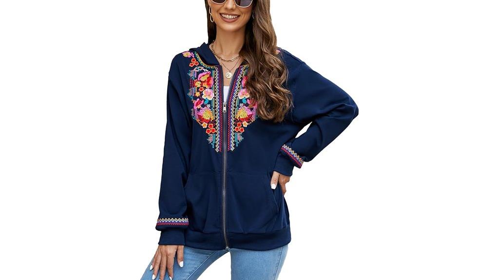 bohemian embroidered women s jacket