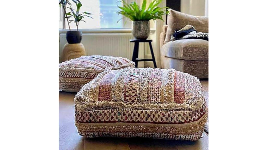 bohemian mandala floor cushion