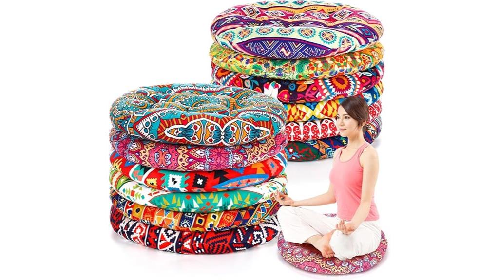 bohemian round floor cushions
