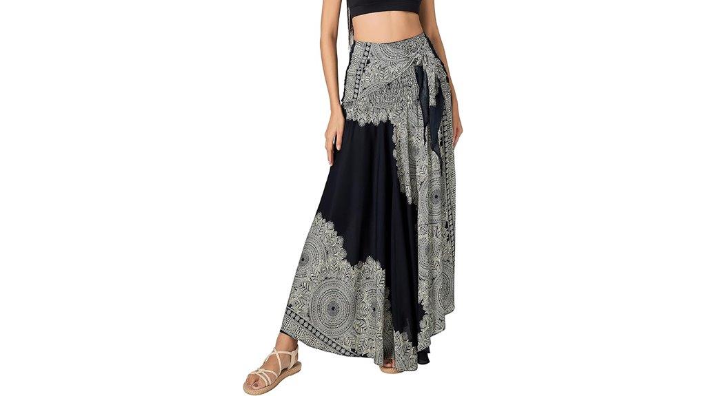 bohemian summer maxi skirt