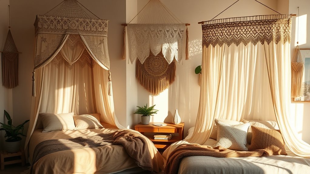 boho bed canopy inspirations