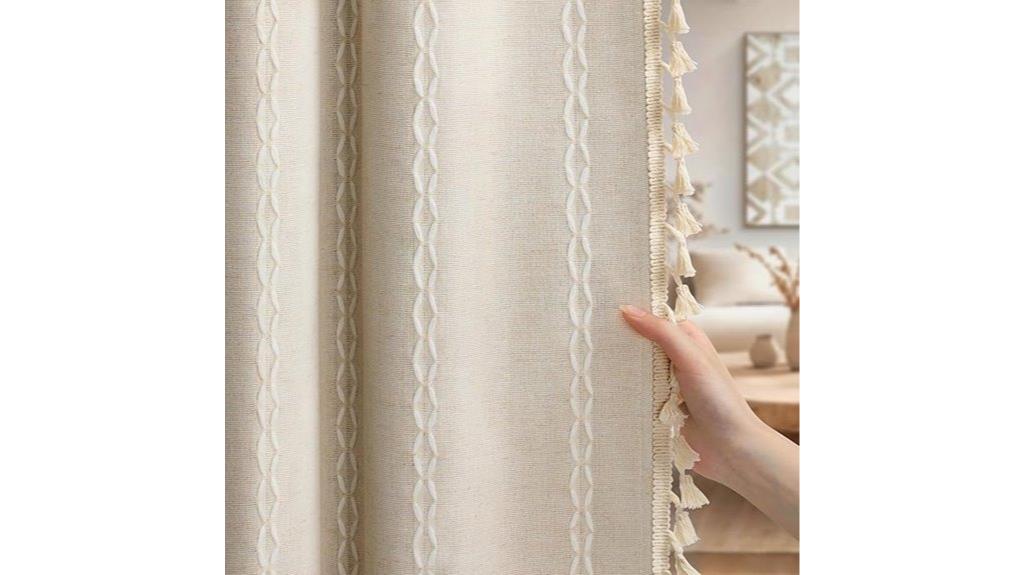 boho blackout curtain panels