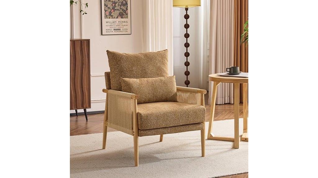 boho braid accent chair